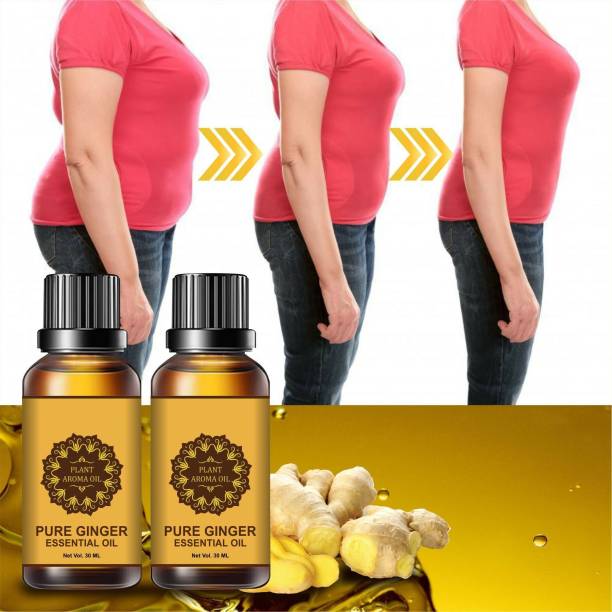 Zazla Pure Belly Drainage Ginger Oil For Tummy Drainage Belly Slim Oil Ginger Fat Burn Men &amp; Women