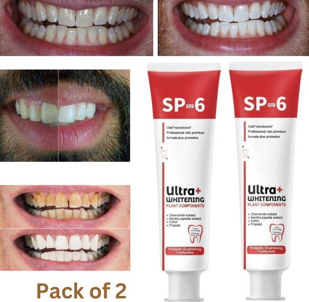 SIYDHA Sp-6 Toothpaste | Sp-6 Tooth Paste | Sp-6 Brightening Toothpaste Safe {30g Each} Teeth Whitening Kit
