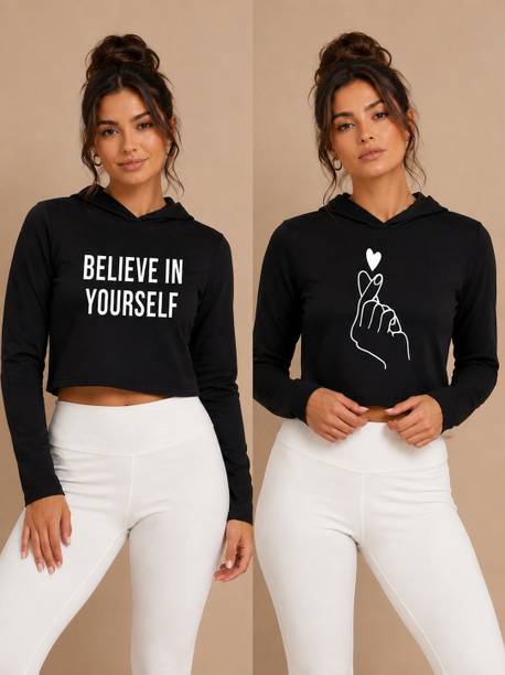 Casual Regular Sleeves Printed Women Black Top