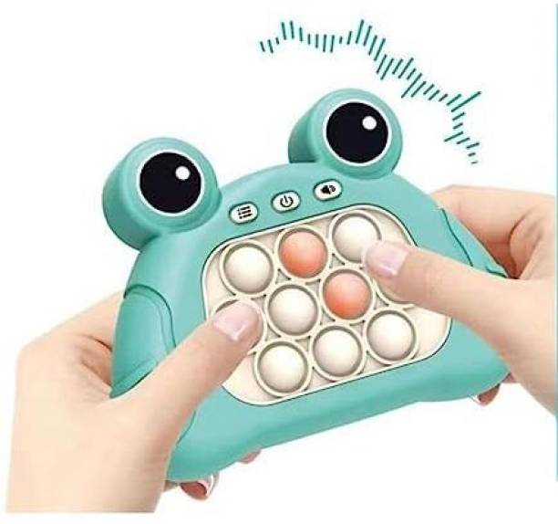 Kmc kidoz Pop Fidget Toy It Game, Puzzle Game Machine Pop Fidget Light-Up Toys Finger Puppets