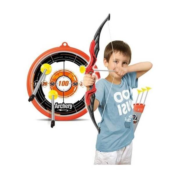 TOOBIL Archery Bow and Arrow Toy Set with Target Game 17 cm Archery Board