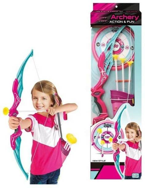 Sukan Tex Basic Archery Set Outdoor Hunting Game with 3 Suction Cup Arrows, Barebow