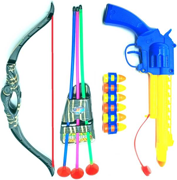 Dynamic Retail Global Gun Toys for Boys With Bullets, Archery Bow & Arrows, Blaster Guns Darts KF1640 Guns & Darts