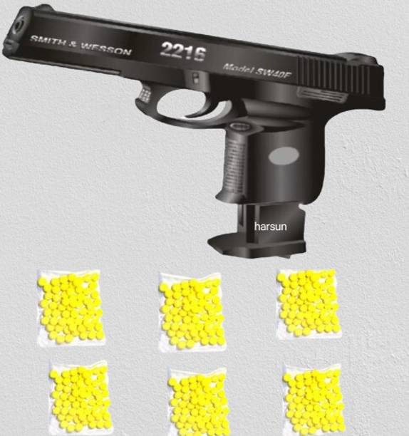 N K Hol Ninja Dart Gun (360 Bullets) – Perfect Ninja Toy Gun for Kids & Adults"" PQ Guns & Darts