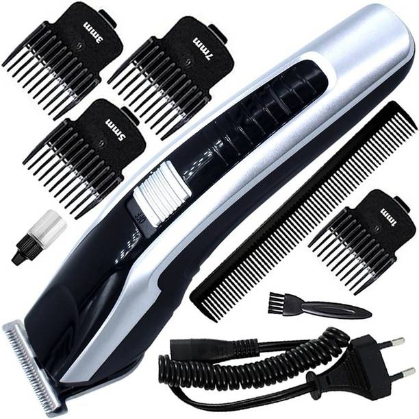 Zeno volt 538+Comb Rechargeable Heavy Duty 900mAh Battery Steel Blade Hair Clipper Beard Trimmer 120 min  Runtime 4 Length Settings