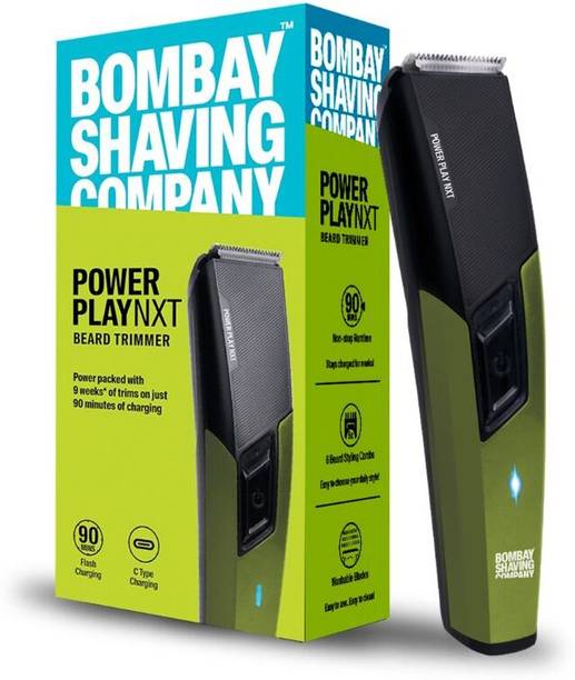 BOMBAY SHAVING COMPANY POWER PLAY NXT BEARD TRIMMER Trimmer 90 min  Runtime 6 Length Settings