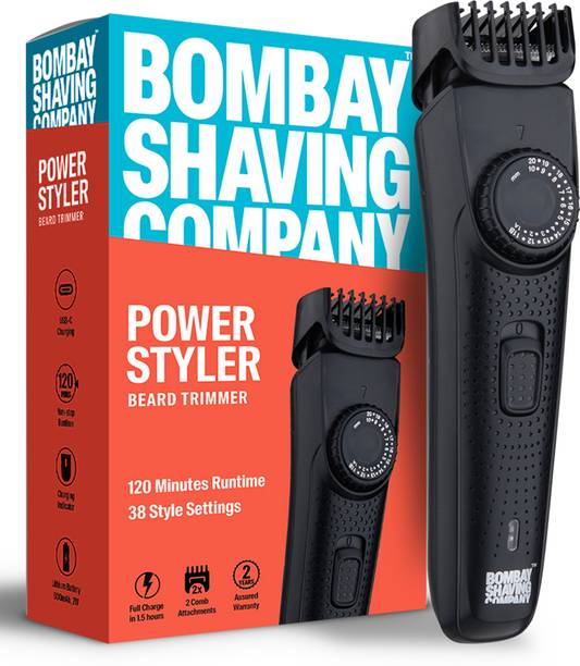 BOMBAY SHAVING COMPANY Flash Charging Men Beard Trimmer 120 min  Runtime 38 Length Settings