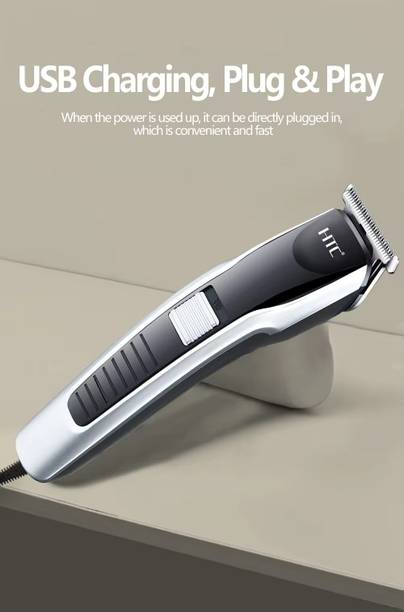 HTC AT 538 Hair Removal Machine Fully Waterproof Trimmer 60 min  Runtime 4 Length Settings