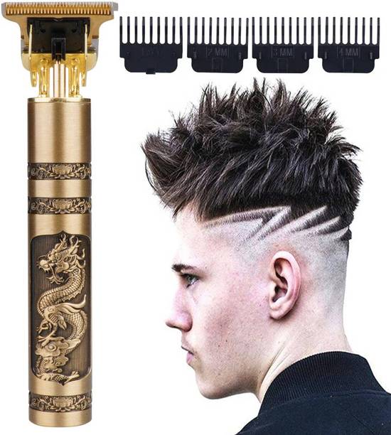 WeRock Waterproof Vintage T9 High Quality Metal Rechargeable Hair Cut Machine R35 Trimmer 60 min  Runtime 4 Length Settings
