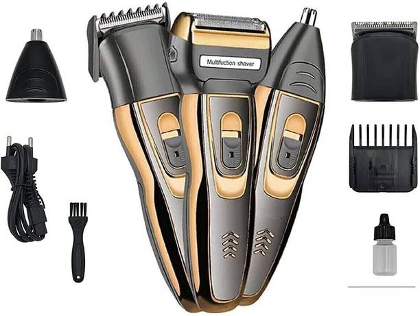 Vaishvi wireless 3-in-1 Beard Nose & Ear trimmer shaving zero machine Trimmer 60 min  Runtime 1 Length Settings