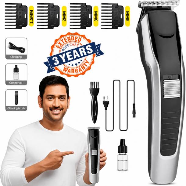 Zeno volt Advanced Grooming Hair Trimmer with Long Lasting Battery & Precision Blades Trimmer 60 min Runtime 1 Length Settings