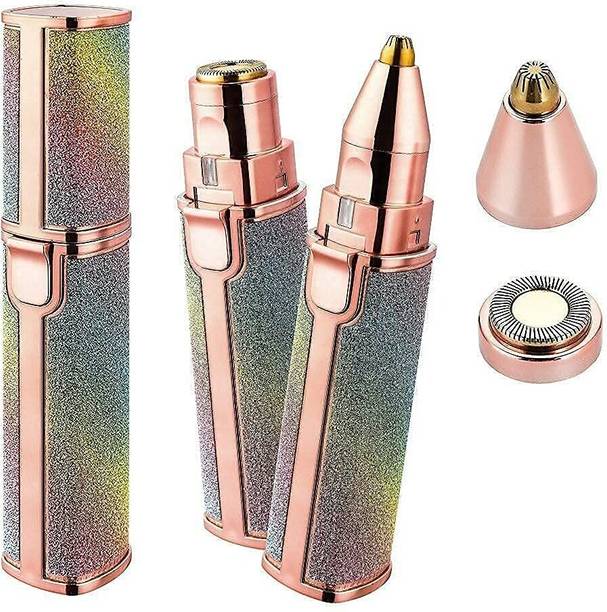 KAAI Portable 2 in 1 eyebrow and upper lips trimmer for women, epilator for women, facial hair remover for women,Face, Lips, Nose Hair Removal Electric Trimmer (multicolor) Trimmer 60 min Runtime 2 Length Settings