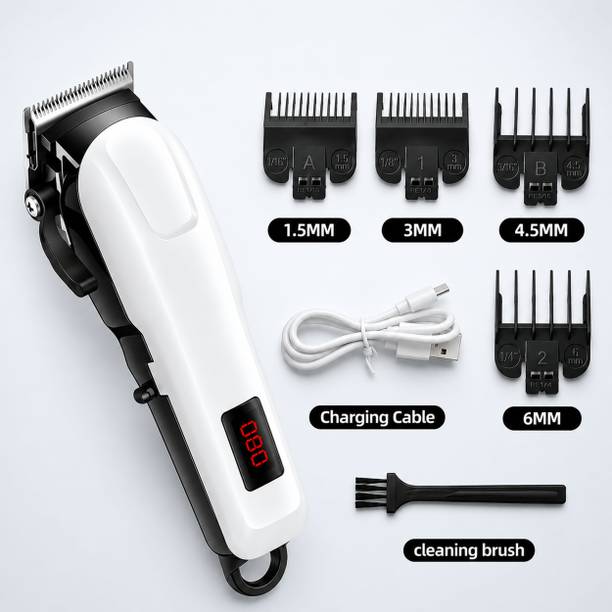 MynxeHTC Rechargeable Cordless Design Provides Comfort & Flexibility During Every Haircut Fully Waterproof Trimmer 135 min Runtime 5 Length Settings
