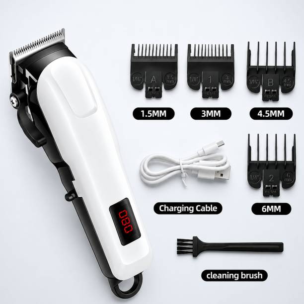 MynxeHTC Smart LED Display Monitors Battery for Reliable Cordless Grooming performance Fully Waterproof Trimmer 135 min Runtime 5 Length Settings