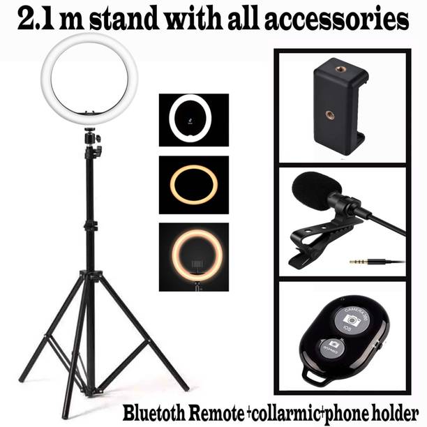 Deeshora Newest flash ring light ,Phone holder ,colormic,remote control Monopod, Monopod Kit, Tripod, Tripod Ball Head, Tripod Bracket, Tripod Kit