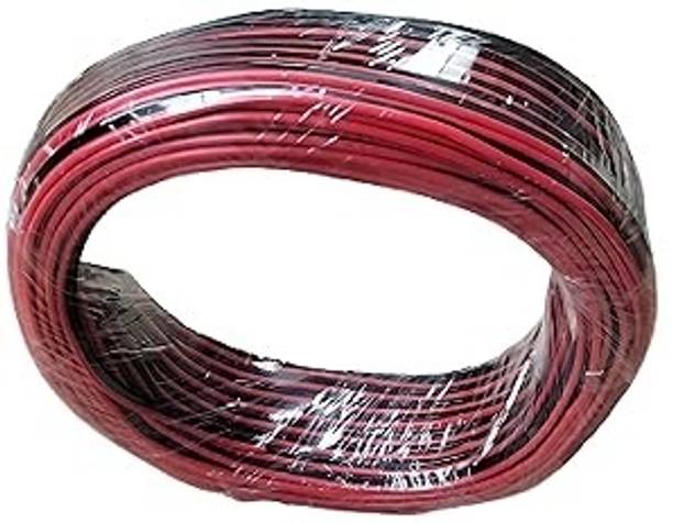 StrawHat  TV-out Cable Flexible 2 Core PVC Insulated Copper Speaker Wire For Home Stereo Uses(10 Meter)