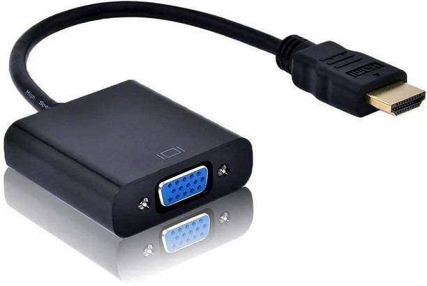 GoodsBazaar TV-out Cable Hdmi to vga Adapter Cable HDMI Male to VGA Female Video Converter