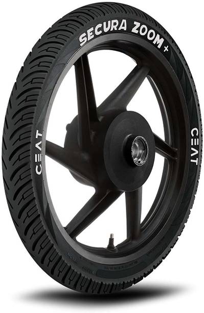 CEAT 80/100-18 SECURA ZOOM+ TUBELESS TYRE FOR TWO WHEELER BIKES 80/100-18 Rear Two Wheeler Tyre