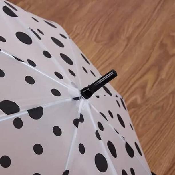 MG Tranding Transparent Polka Dot Umbrella For Travelling Purpose Portable Umbrella Umbrella