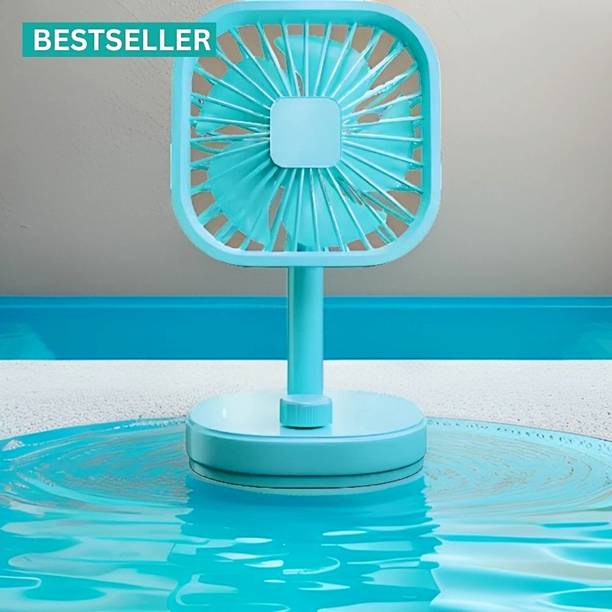 GUGGU Flow Fan ( Rechargeable Table Fan) (Mini Fan) for Home, office KM474 Flow Fan (AC Cooler) (Rechargeable USB Fan) high speed KM474 USB Fan