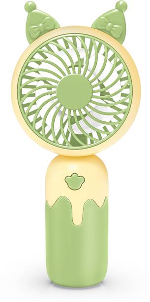 24 ENERGY Mini USB Fan with High-Capacity Rechargeable Battery - Green WindVibe Charging USB Fan
