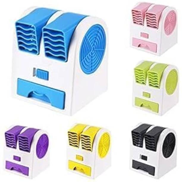 SUPREME5 mini cooler Portable Dual Bladeless Mini Cooler Desktop cxs11 mini cooler Portable Dual Bladeless Mini Cooler Desktop nmk11 USB Fan