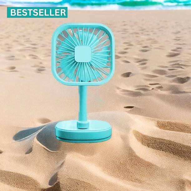 YAROH Flow Fan ( Rechargeable Table Fan) (Mini Fan) for Home, office CF488 Flow Fan (AC Cooler) (Rechargeable USB Fan) high speed CF488 USB Fan