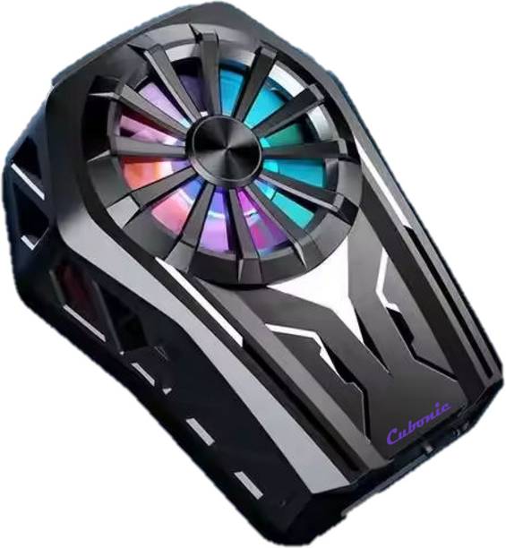 Cubonic L08 ArcticFrost Rechargeable RGB On-The-Go Gaming Cooling Fan with Radiator Cabinet Cooler
