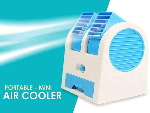 ENMORA Portable Mini AC Cooler Water Air Cooling Fan Blade Less for Home, Shop vok3 Portable Mini AC Cooler Water Air Cooling Fan Blade Less for Home, Shop vok26 USB Air Cooler