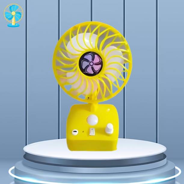 SACRO Cool USB Table Fan Rechargeable Fan With High Speed Fan With LED LightE399 Cool USB Table Fan Rechargeable Fan With High Speed Fan With LED LightE399 USB Fan