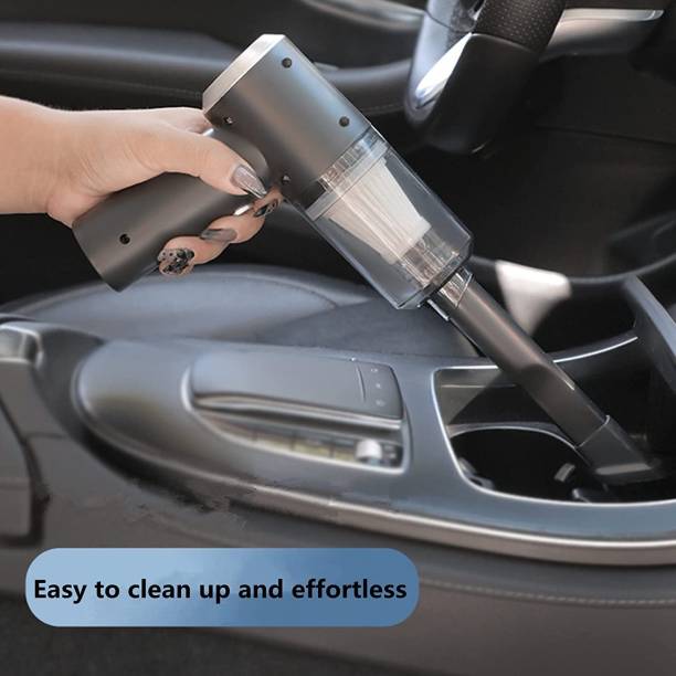 GREATZOMALL 2 in 1 Handheld Vacuum Car Cleaner Air Duster Wireless Rechargeable 2 in 1 Handheld Vacuum Vehicle Interior Cleaner
