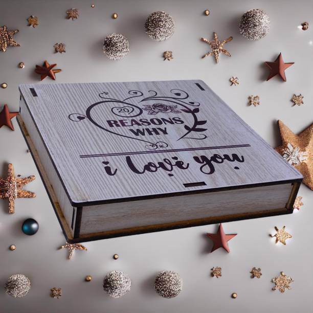 Buyist 20 Reasons Why I Love You Amez Love Heart shapped Message card with Printedbb5 Greeting Card