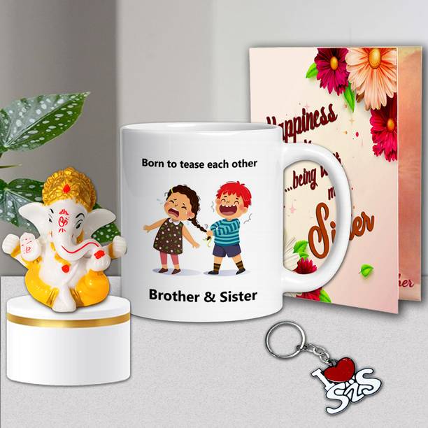 ME&YOU Mug, Greeting Card, Key Ring, Showpiece Gift Set