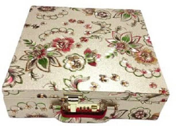 wallety collection WOODEN FOUR ROD BANGLE WITH LOCK VANITY BOX (MULTICOLOR) BANGALE STORAGE, MAKEUP STORAGE, JEWELLERY STOTRAGE, COSMATIC STORAGE Vanity Box