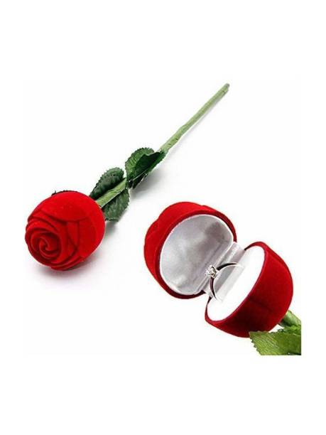Klowage Velvet Red Rose Jewellery Ring Box box Vanity Box