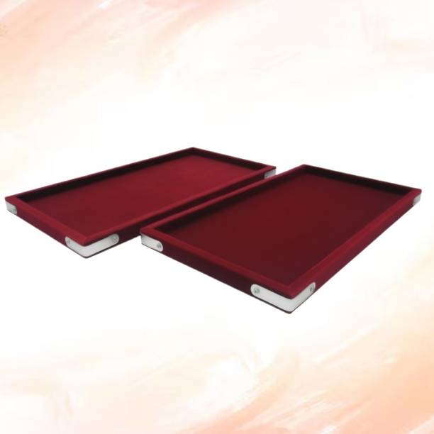Dwitifashion Plastic Serving Tray Pack of 2 for Tea Cof...