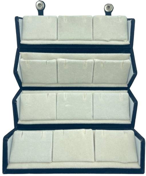 OO QUEEN 12 Pair Earring / Jhumka Storage Box Jewellery Storage & Display Vanity Box