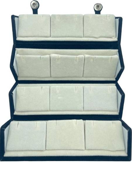 OO QUEEN 12 Pair Earring / Jhumka Storage Box Jewellery Storage & Display Vanity Box