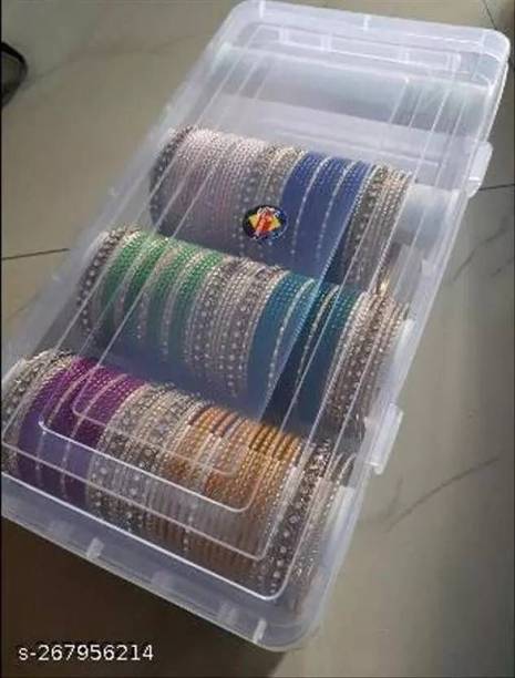 Versora Adjustable 4 Rod Bangles Box Jewellery , Bangles , Wrist Watch , Hair band scrunchies ( multipurpose box) Vanity Box