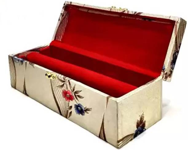 tosim PLAIN 4 1 Rod Bangle Storage Box for women with Lock System Jewellery Lock System, Lockable Vanity Box