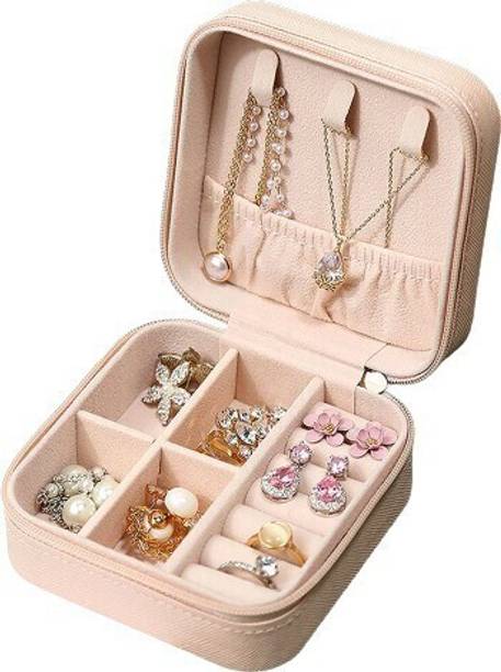 नीव एंटरप्राइज़ Travel Jewellery Box, Mini Jewellery Box Multi Jewelry Organizer मल्टी ज्वैलरी ऑर्गनाइज़र वैनिटी बॉक्स