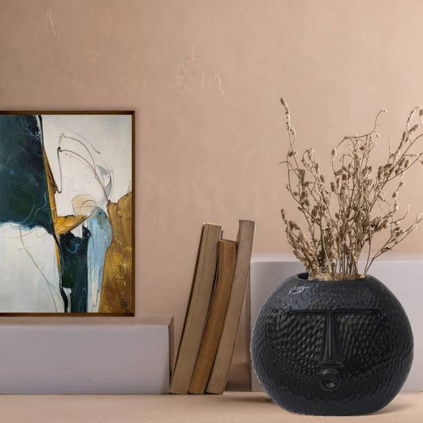 The Transit Story Face Shape Vase for bedroom/living room/ countertop/Home decoration showpieces Ceramic Vase