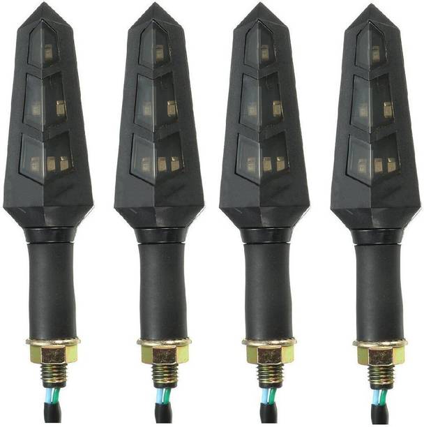 ShopGlobal Front, Rear, Side LED Indicator Light for Bajaj, Hero, Honda, KTM, Yamaha, TVS, Suzuki Universal For Bike