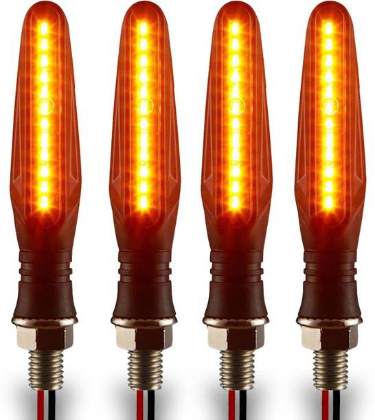 ShopGlobal Front, Rear, Side LED Indicator Light for Bajaj, Bullet, Datsun, Hero, Honda, KTM, Kawasaki, Royal Enfield, TVS, Universal For Bike, Yamaha 3 Series, 4 Series, 5 Series, 6 Series