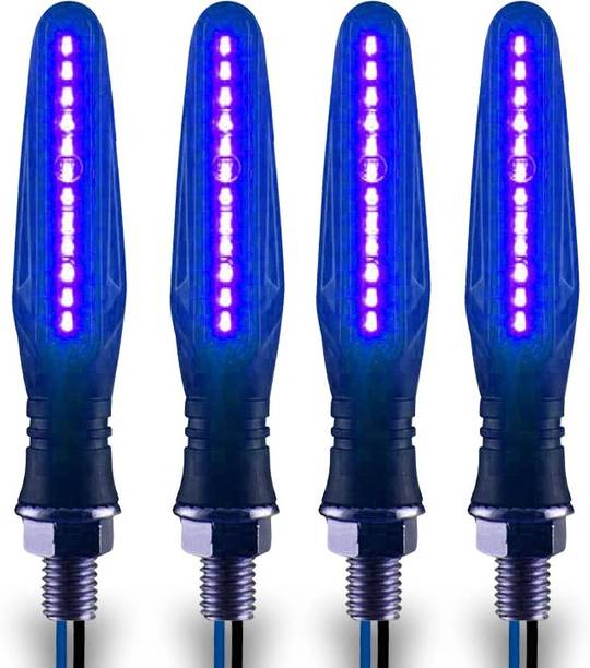 ShopGlobal Front, Rear, Side LED Indicator Light for Bajaj, Bullet, Datsun, Hero, Honda, KTM, Kawasaki, Royal Enfield, TVS, Universal For Bike, Yamaha 3 Series, 4 Series, 5 Series, 6 Series