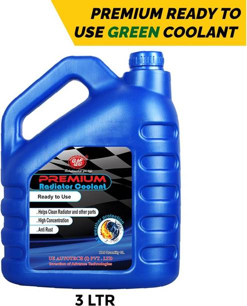 UE Premium Radiator Coolant Ready To Use Green -3 Liter Pre Mixed Coolants for All Vehicles Coolant Green