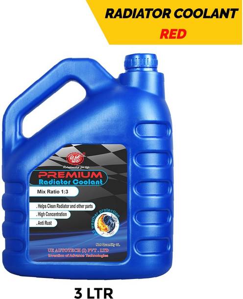 UE Premium Car Radiator Coolant Concentrate Red- 3 L | Mix Ratio 1:3 | Coolant Red
