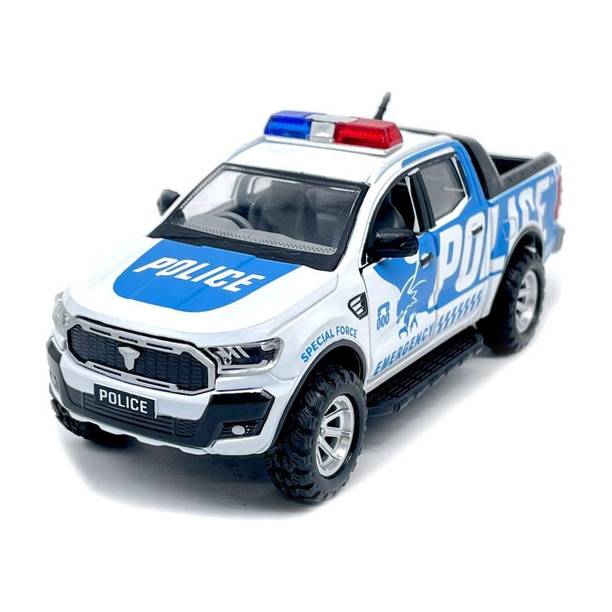 centy Blue Police UTE Series Emergency Squad Toy miniature Car Model