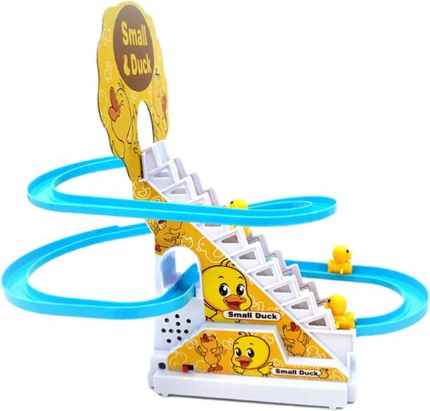 JAITOYS Duck Track Toy Interactive & Playful Sliding Track With Light & Music