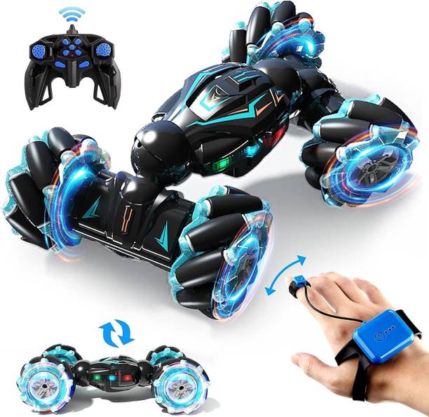 SHREEJI ENTERPRISE Gesture Sensor Stunt Car Double Sided Rotating 4WD 2.4GHz Twisting Vehicle SC03